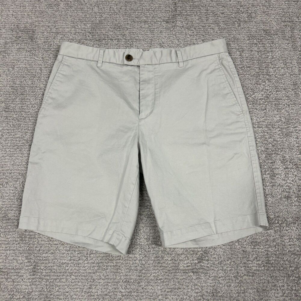 Reiss Shorts Mens 32 Wicker Chino Khaki Casual Preppy Pockets Cotton